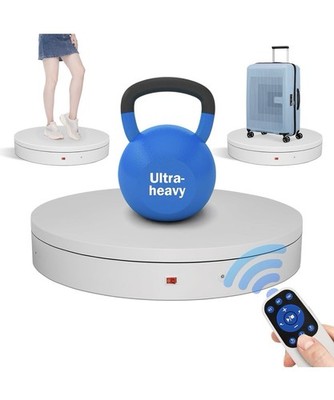 15.8In Remote Motorized Electric Turntable Rotating Platform for Display/Photos