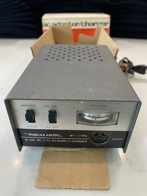 Vintage RadioShack AC adapter/charger With Box And Instruction Manual