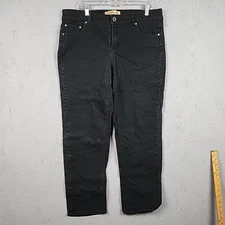 Just My Size Jeans Womens 18W Black Denim Stretch Plus Size 38x29 Pockets Casual