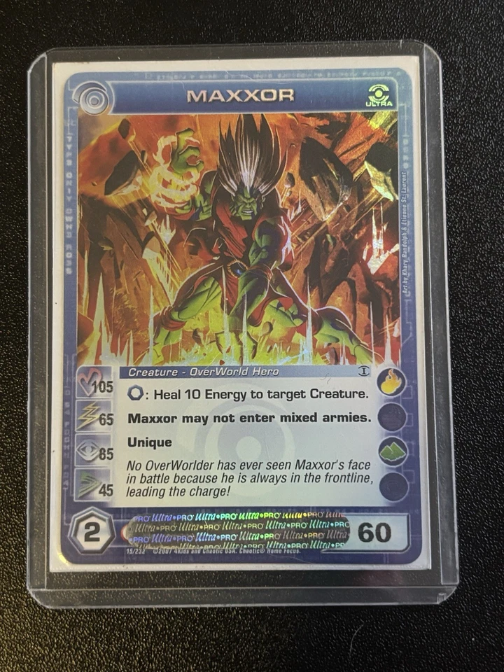 Chaotic TCG Maxxor 1st edition Dawn of Perim Ultra Rare LP/NM - Image 3 of 3