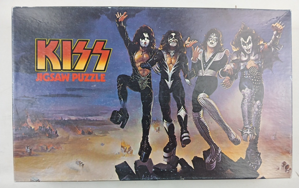 Vintage 1977 KISS Love Gun Destroyer 200pc Puzzle Casse-Tete