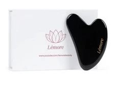 Lémore Gua Sha Facial & Acupressure Massage Tool Natural Anti-aging Solution