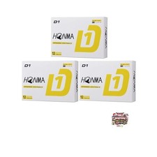 Honma Golf D1 Balls 3 Dozen Set 36 Balls per Dozen Yellow