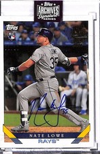 2025 Topps Archives Signature Series Active Nate Lowe Auto 02/20