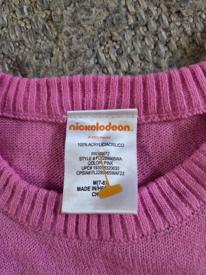 Vestido tejido vintage My Little Pony niñas talla S 7-8 Y2K retro vintage rosa cartón Foto 2 de 2