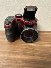 GE X5 Power Pro Series 14.1 MP Digital Camera with 15X Optical Zoom Red