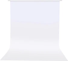 Photo Backdrop Curtains, White Backdrop for Photoshoot,  5X6.5 Ft White Photogra