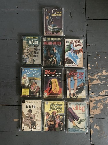 Vintage Pulp Fiction Books Dell Lot of 10 Adult Paperbacks Crime Novel ...