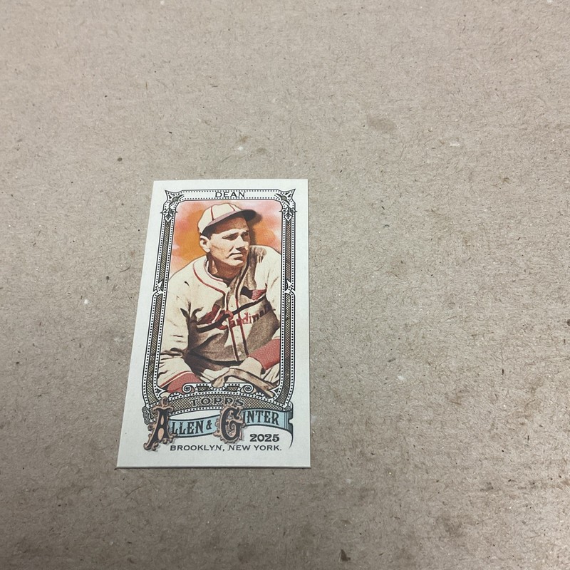 2025 Topps Allen & Ginter Former St. Louis Cardinals Dizzy Dean Mini Card