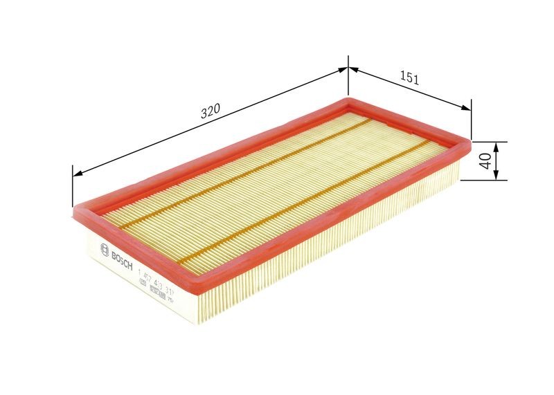 For Fiat - Grande Punto 199 1.4 2005-2009 K6000633311 46783544 Air Filter Bosch - Image 27