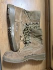 Brown/Green Suede & Nylon Lace-Up Combat Boots Unisex Adults US 11 — photo 3