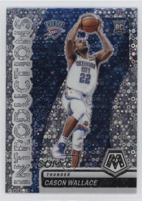2023 Panini Mosaic Introductions Fast Break Prizm Cason Wallace #9 Rookie RC zg6