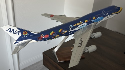 PacMin ANA 1/100 Boeing 747-400D "Marine Jumbo" Whale - New Design JA8963 w/Box!