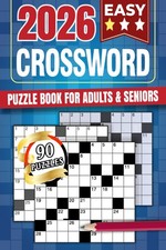 Easy Crossword Puzzle Book for Adults and Seniors: 90 Engaging and...