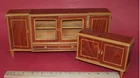 Vintage Wood Miniature Furniture Larger Scale Maybe Barbie Size