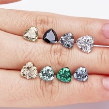 Colorful Rare Trillion Cut 0.1-5ct Moissanite Stone GRA VVS1 Jewelry Making