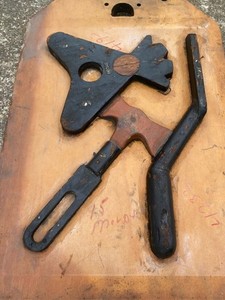 Antique Industrial Wooden Foundy Mold, 2 Sided Molds