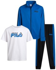 Boys Tracksuit Set - 3 Piece Athletic Youth Shirts Tricot Jacket and Pants fo...