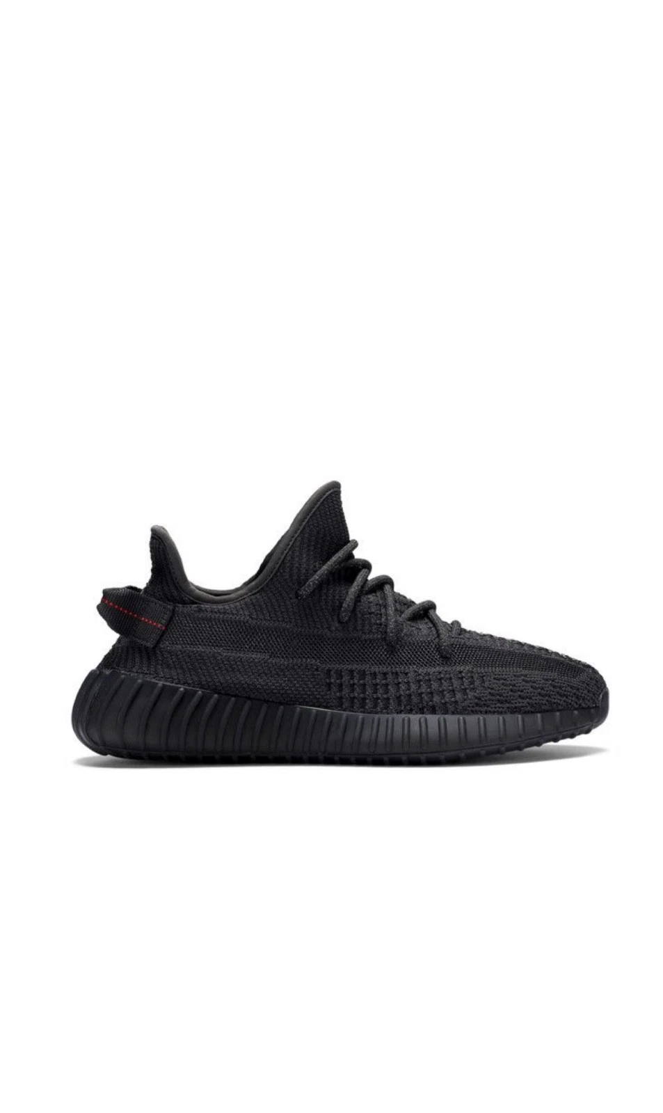 Taglia 9.5 Adidas Yeezy Boost 350 V2 Low Nero Antiriflesso