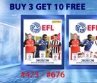 PANINI EFL 2025/26 STICKER COLLECTION #473 - #676 Reduced price