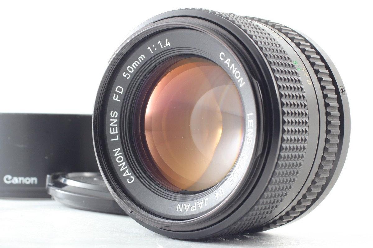 Exc+5 w/HOOD] Canon New FD NFD 50mm F1.4 Standard Lens FD Mount