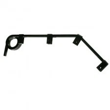 28" Black Angled Mud Flap Hanger - 2 Coils - Pair