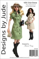 Big Adventure Doll Clothes Sewing Pattern for 16.5" RTB101 Body Dolls Tonner