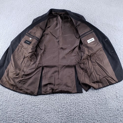 Cappotto sportivo Ermenegildo Zegna uomo 50R grigio lana blazer Italia check Mila fit - Foto 3 di 12