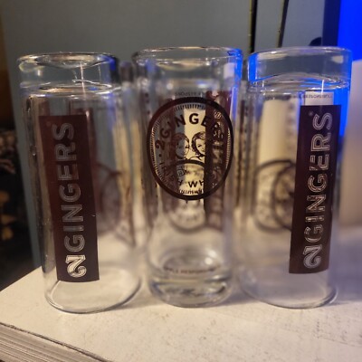 2Gingers Big Ginger Irish Whiskey Highball Cocktail Collins Glasses ~ Set of 6