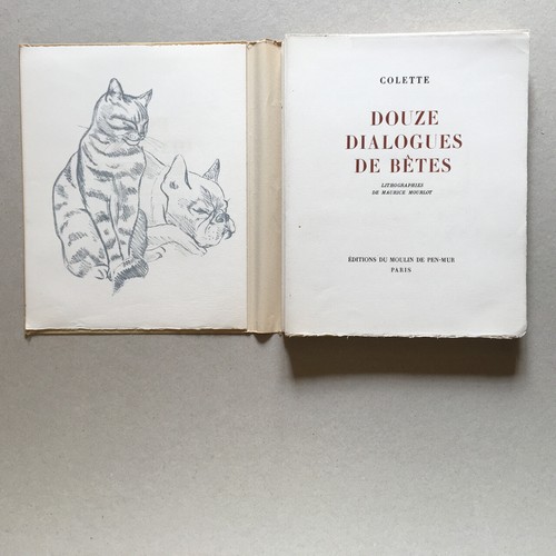 Colette — 12 Dialogues de bêtes — ill. Mourlot — n° avec suite — Pen-Mur — 1945. - Picture 3 of 12