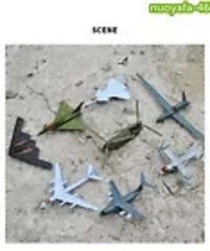 Modellino aereo militare assemblato 1/1448 Fish Eagle CH47 EF-2000 B-24D giocattolo - Foto 4 di 4