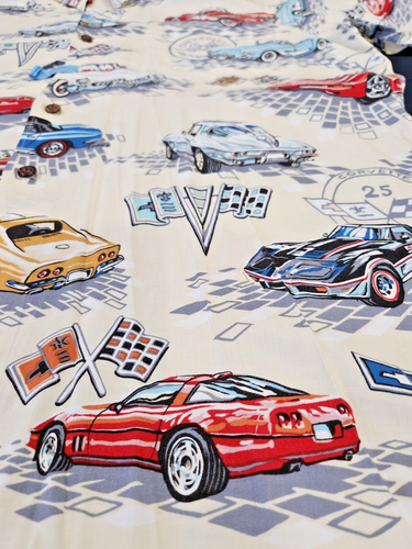 Reyn Spooner American Classics Chevy Corvette Car Men's Hawaiian Shirt Sz Large - Picture 4 of 7