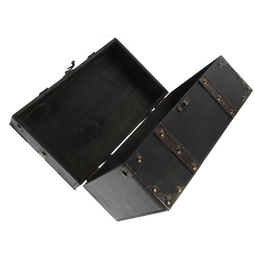 Trinket Box Decorative Wooden Storage Creative Jewelry Treasure Chest Boxes - Picture 10 of 12