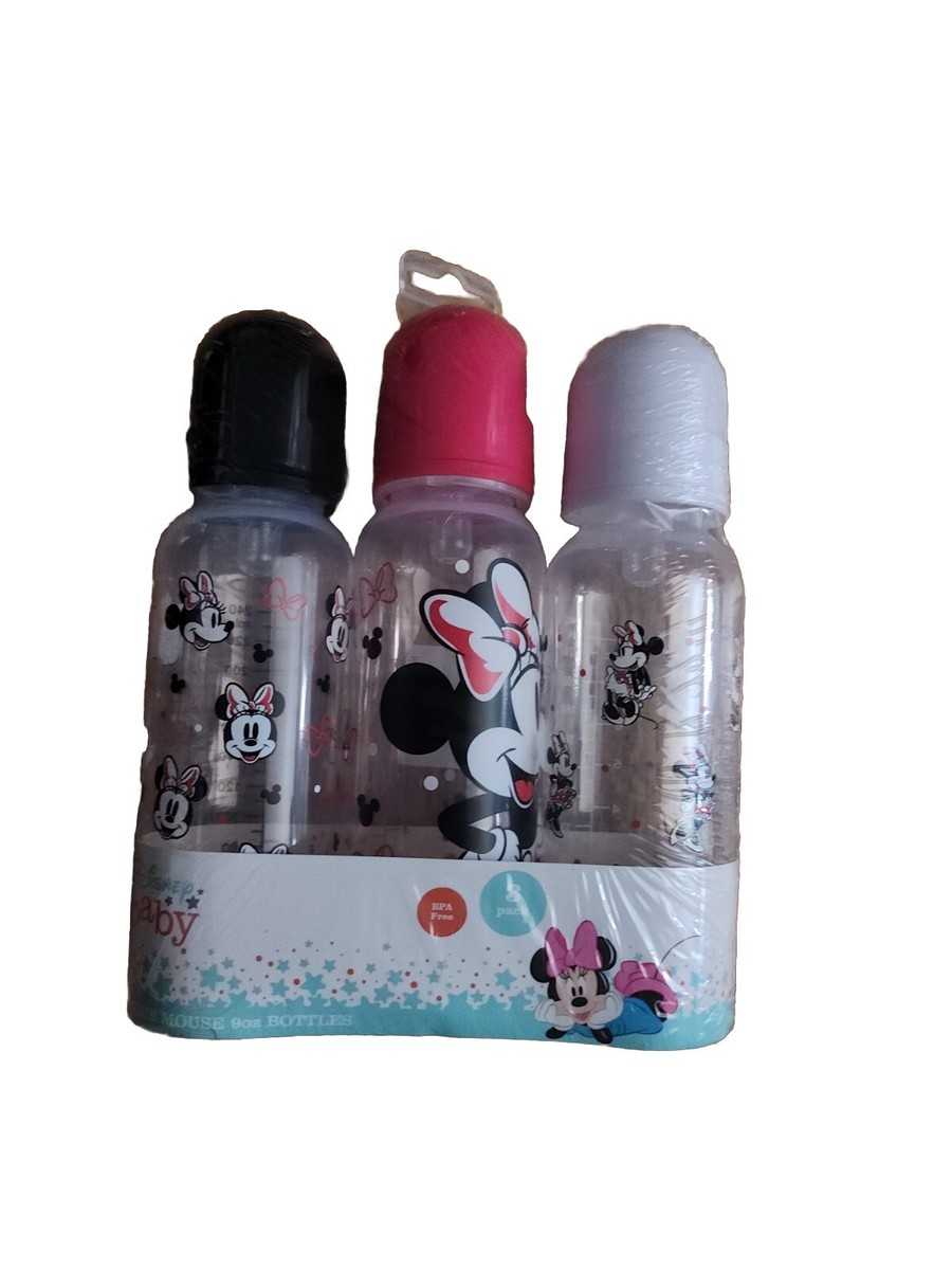 BABY BOTTLE SET GIRLS DISNEY MINNIE MOUSE oz BPA for