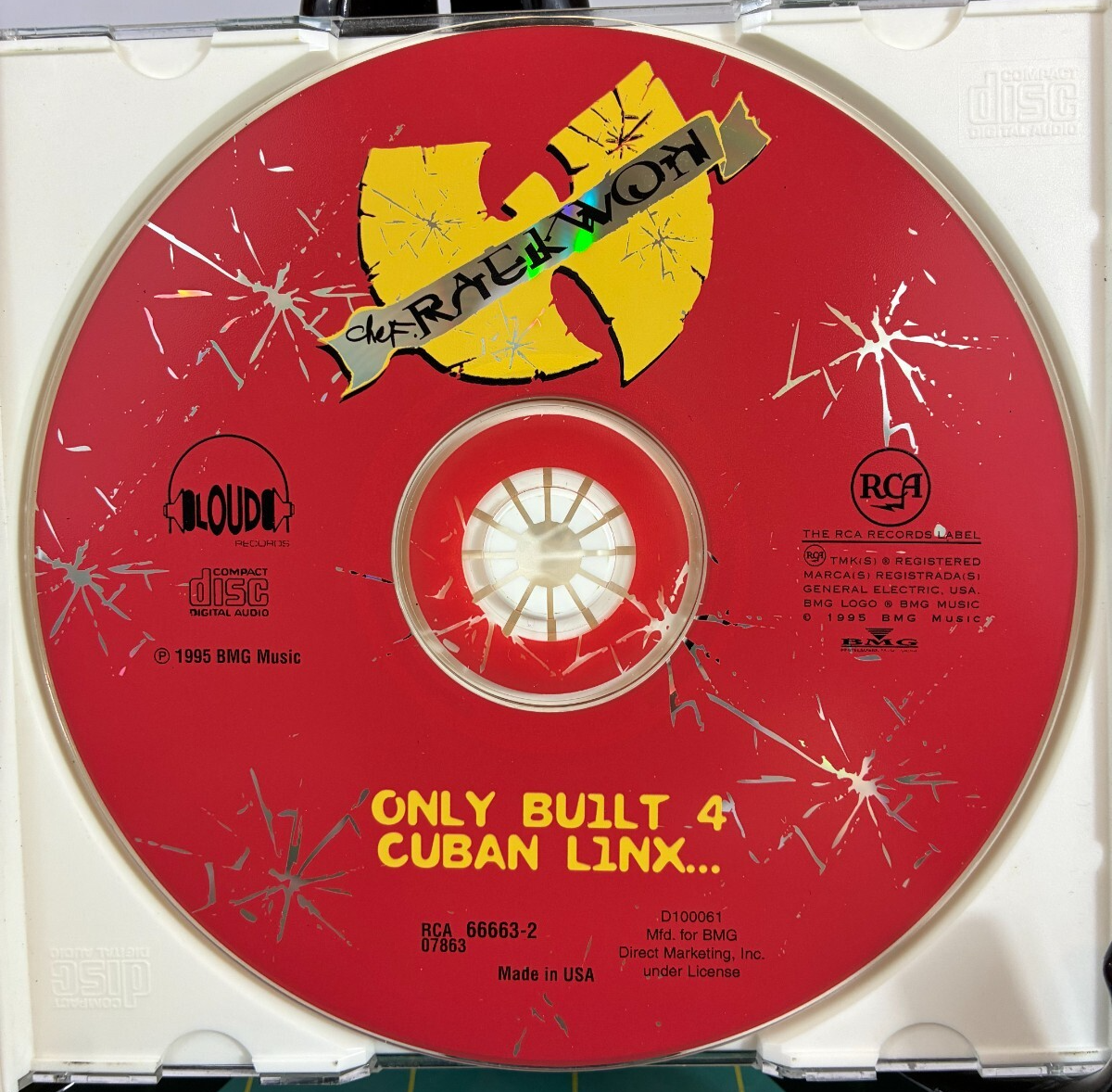 Raekwon - Only Built 4 Cuban Linx CD - Wu-Tang - RCA 66663-2