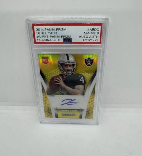 Derek Carr [Prizm] #AR-DC 2014 Panini Prizm Autograph Rookies card