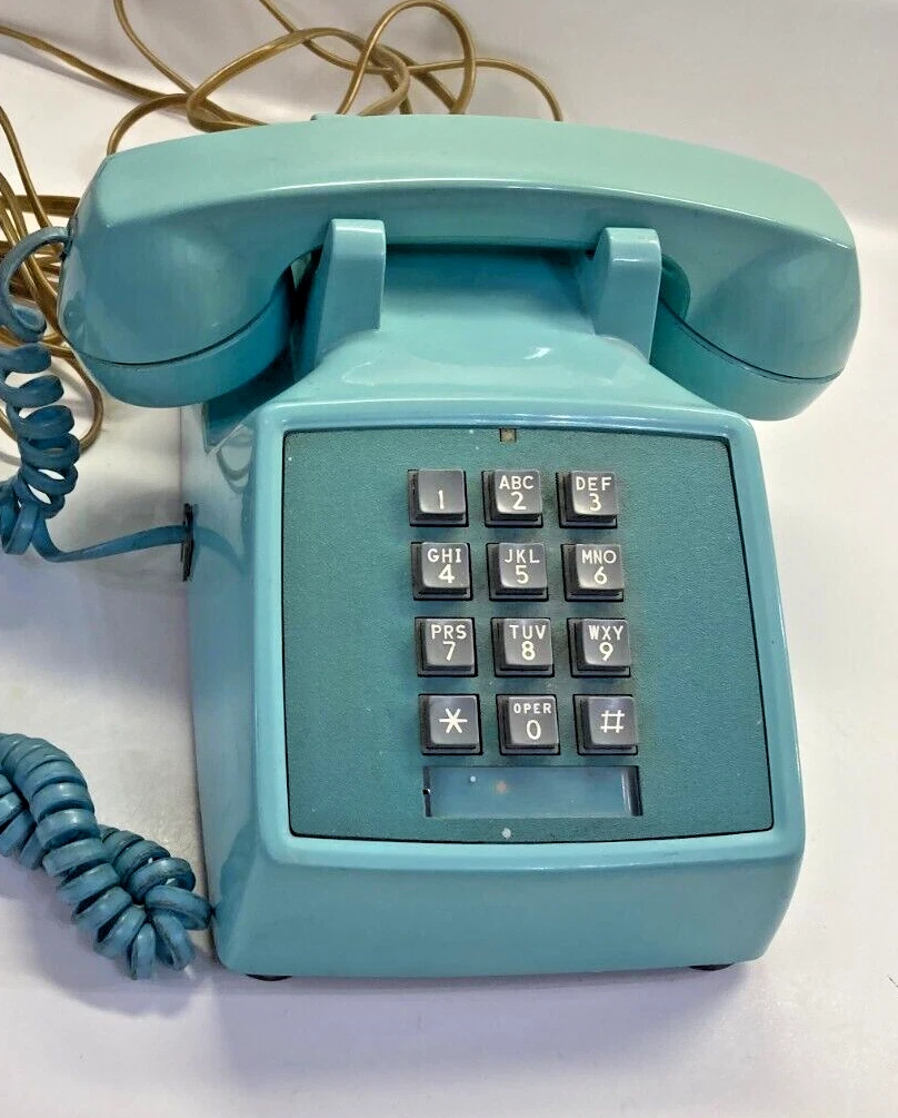 Vintage WESTERN ELECTRIC 2500DM BLUE Push Button Touch Desk Table