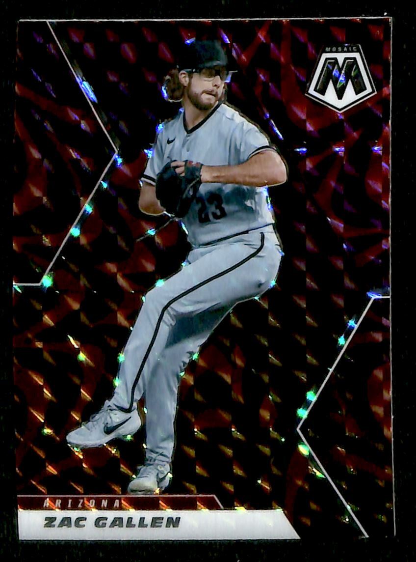 2021 Panini Mosaic Zac Gallen Arizona Diamondbacks #18 Red