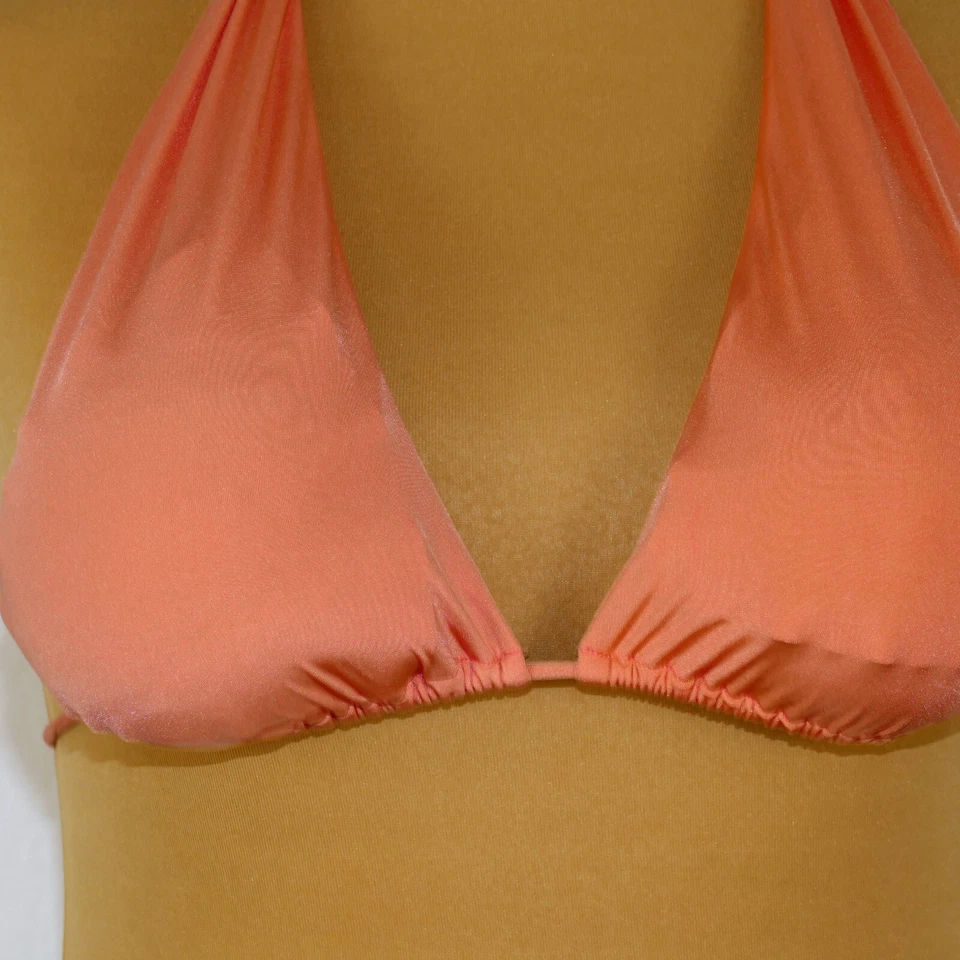 Gina tricot Bikini Set Gr.L & M Lachs Triangel und Höschen gebraucht - Bild 3 von 4