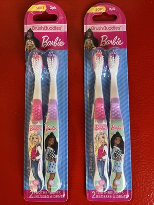Barbie Toothbrush 2 (2 Pack) Brush Buddies Oral Care