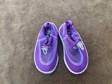 Speedo Kids Purple Water Shoes Slip Ons, Size S 5-6 Girls