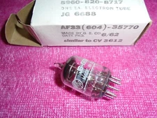 NOS GENERAL ELECTRIC JG 6688 TUBE f/ AUDIO PREAMPLIFIER - 1962 VINTAGE TUBE