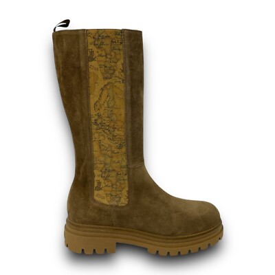 ALVIERO MARTINI 1° CLASSE stivali donna pelle camoscio made in