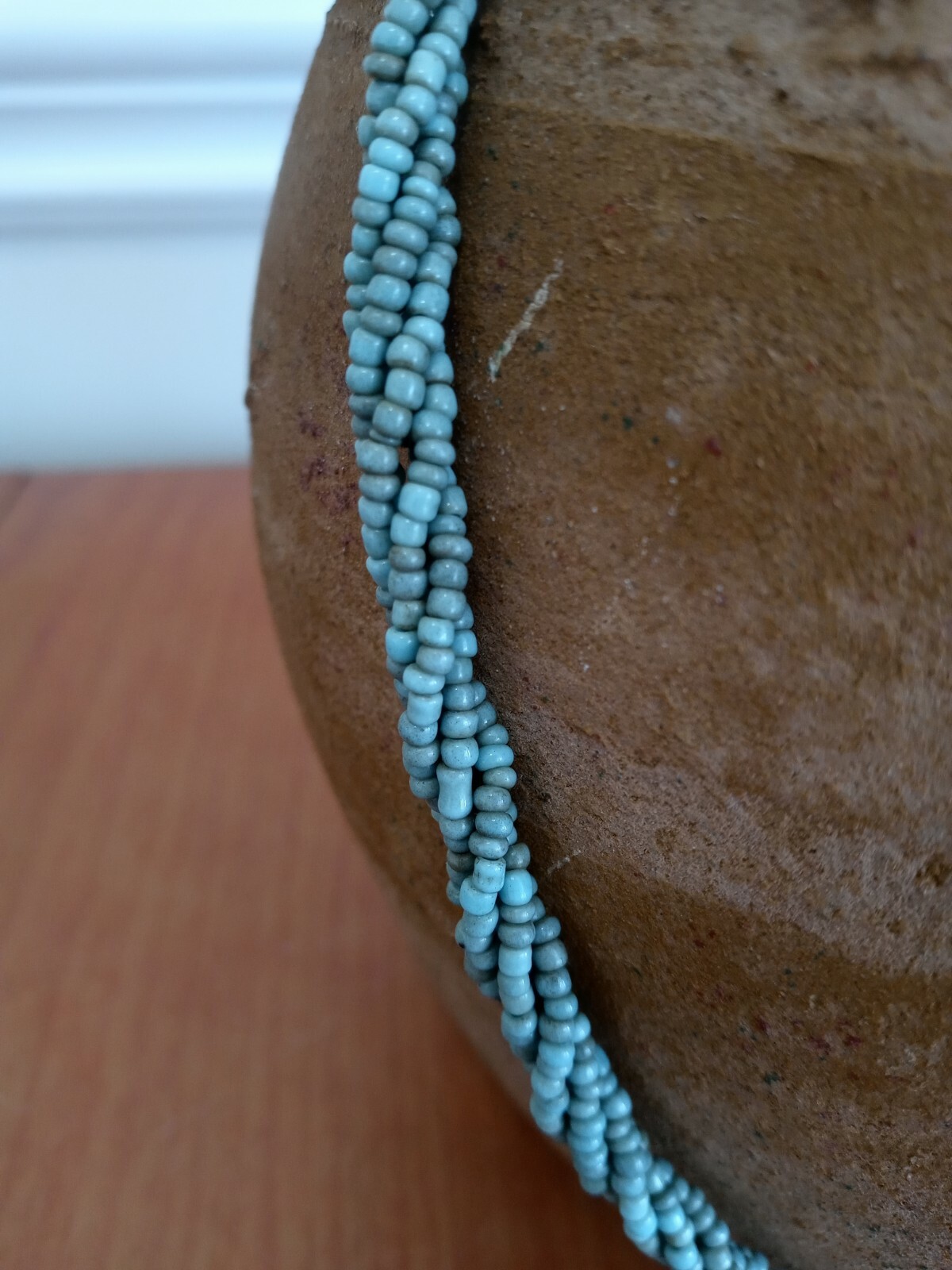 Natural Turquoise Tiny Beads Stranded Necklace 23… - image 4