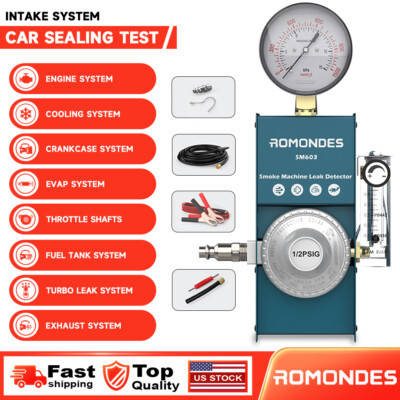 Romondes SM603 Car EVAP Smoke Machine Leak Tester Fuel Pipe Auto Diagnostic Tool
