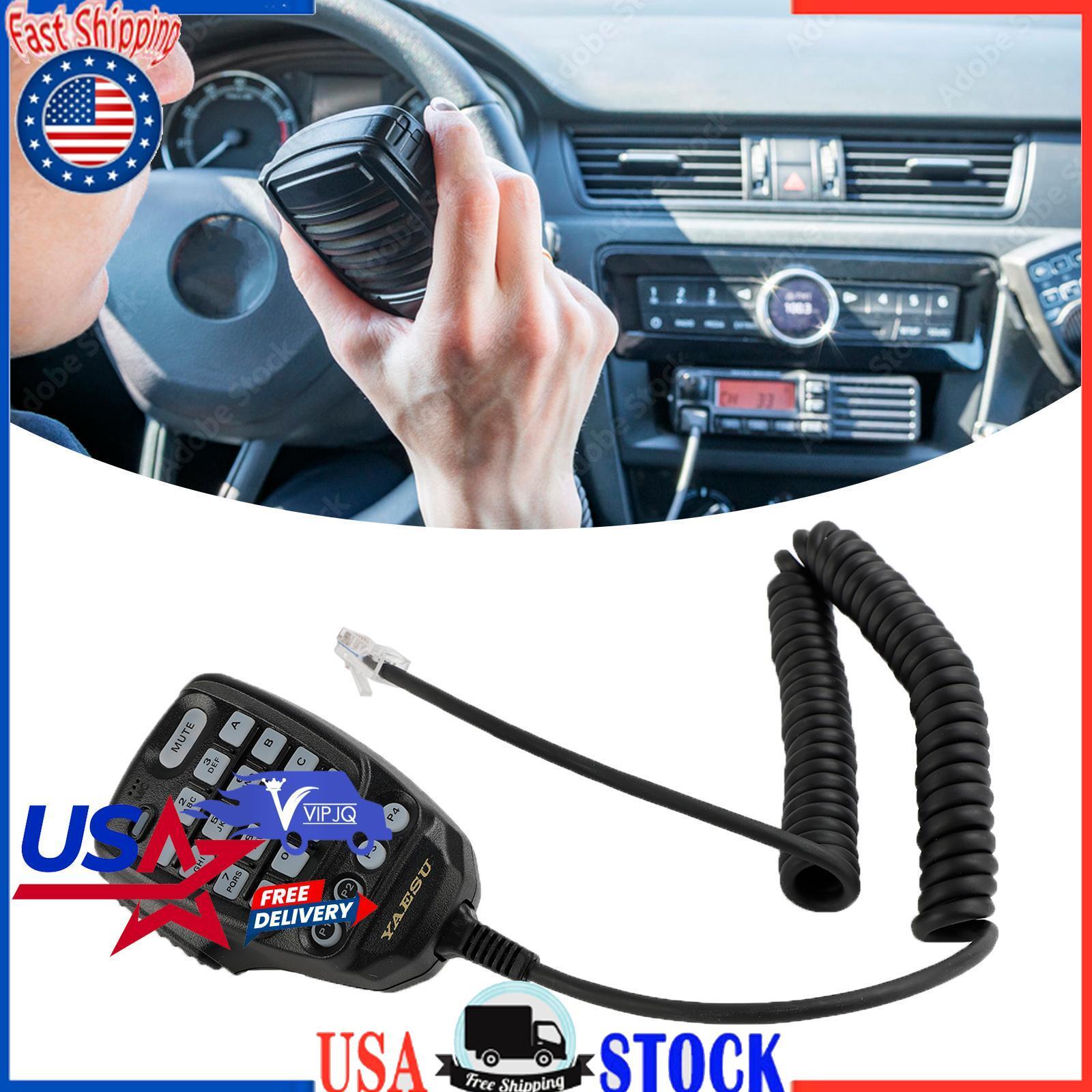 Microphone Car Mic For YAESU SSM-85D Walkie-Talkie Radio Megaphone Handle Mic-image