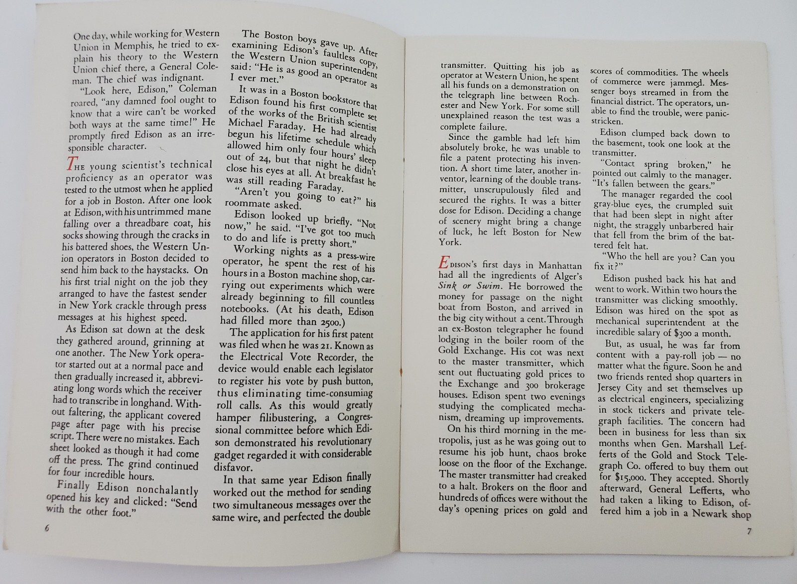 Incandescent Genius By C.B. Wall General Motors Booklet 1950's 71/2" x