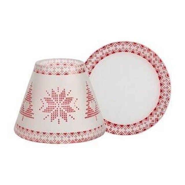 Yankee Candle Paralume con Piatto per Giara piccola Red Nordic Frosted  Glass | Acquisti Online su eBay