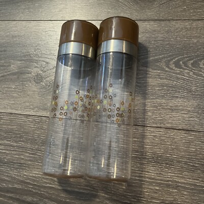 *2~STARBUCKS 2008 20 OZ BEANS WATER BOTTLE PLASTIC TRAVEL COLD WARM {hhh}