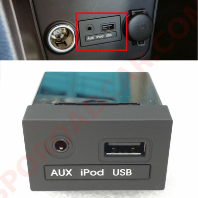 AUX iPod USB Jack Assy Black For 2011-2014 Accent Solaris Genuine